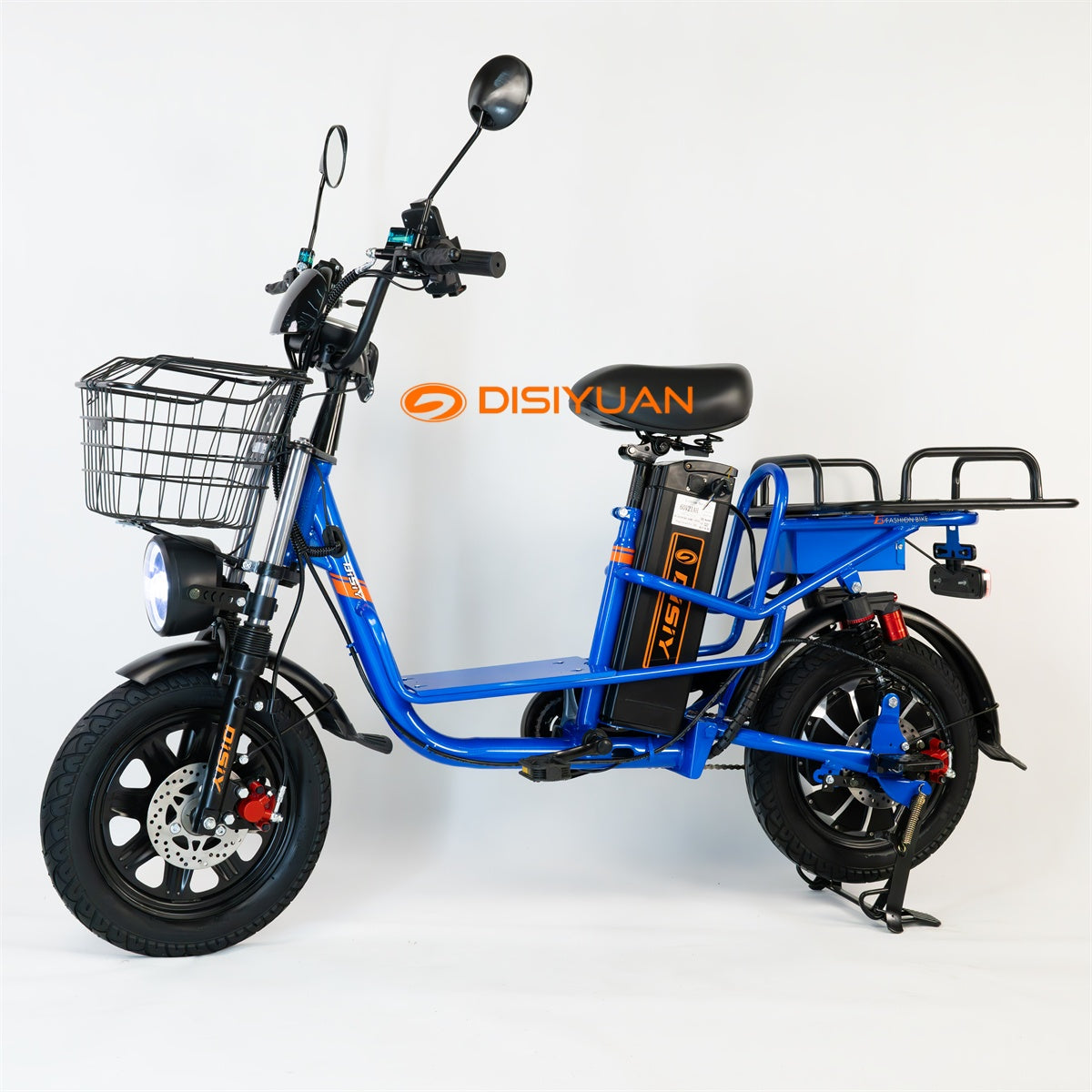 Electric bicycle Monster M1 800W 16'' fat tire electric motorcycle delivery cargo ebike