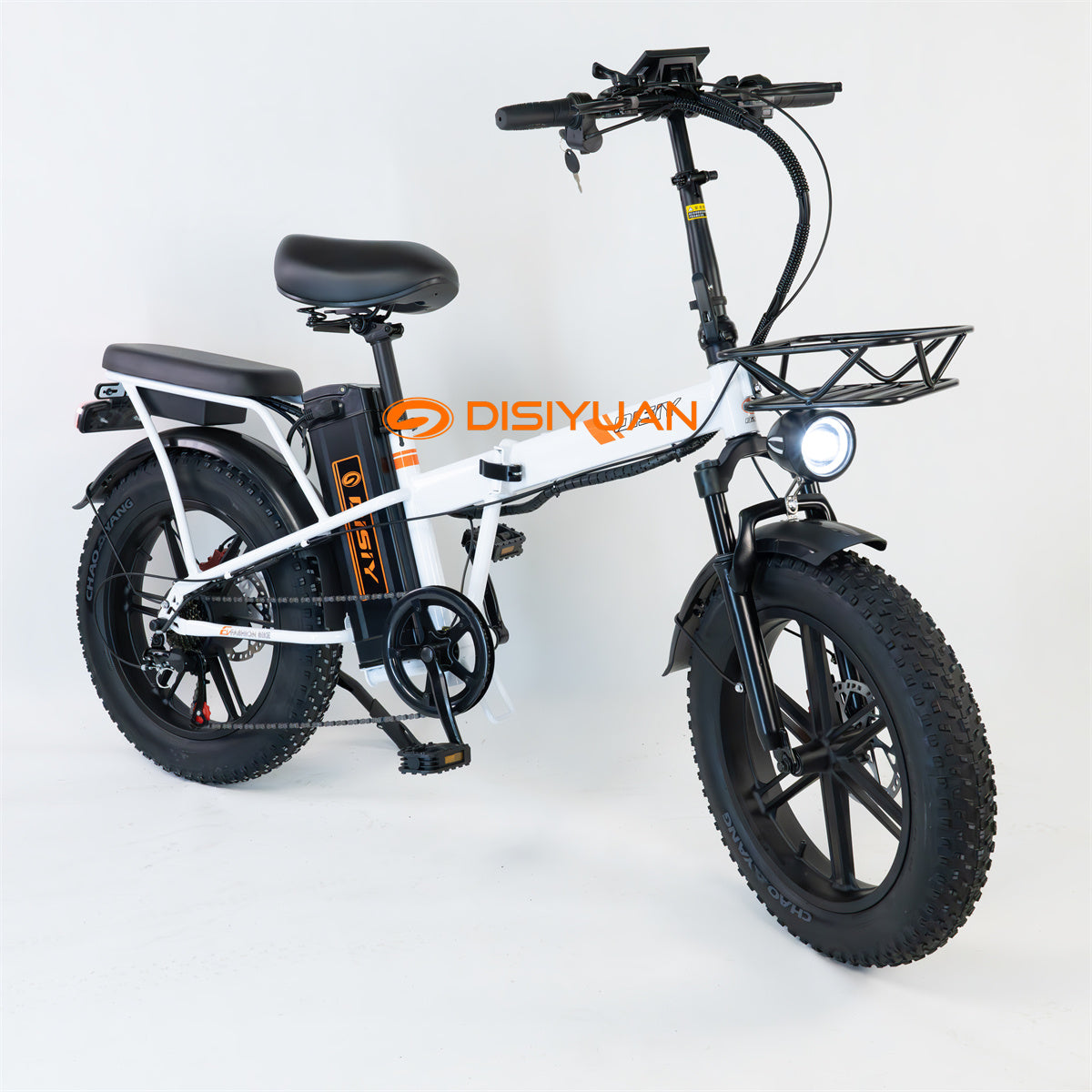 DISIYUAN Foldable Fat Tire 20INCH Adult Bicycle Electric 500W motor 48V 13AH 7 Speed Mountain Bike