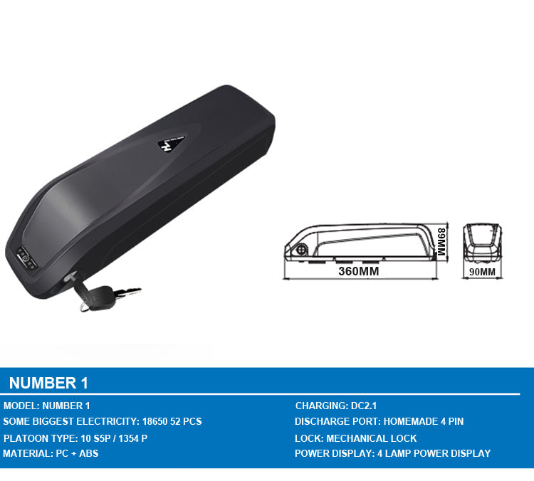 High Quality Brand Fish Box New a Grade Batteries Lithium Battery Electric Bike Lithium Battery Silver 48v15ah 48V 60V 1 Years