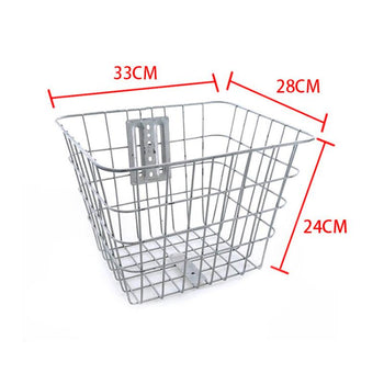 DISIYUAN Bike Basket Steel Bike Carrier Baskets Accessories Front Bicycle Basket