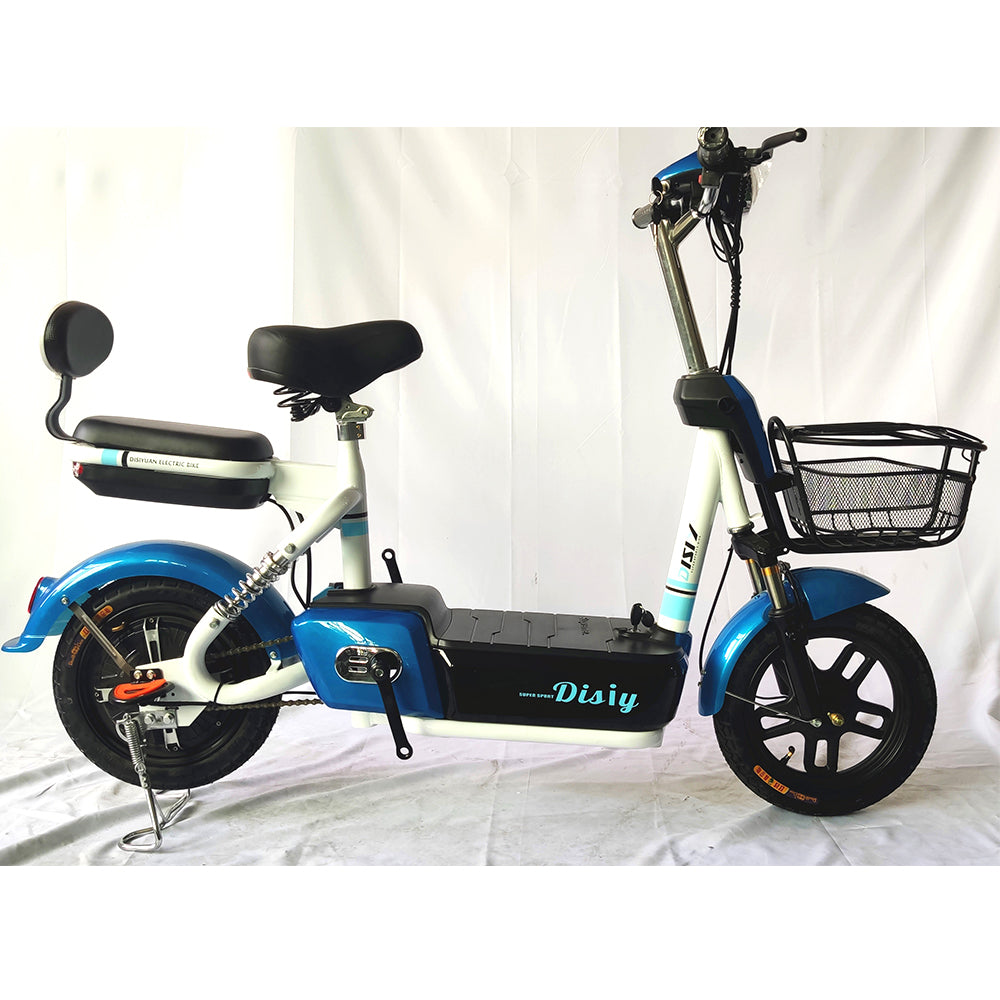 DISIYUAN 350w 2 wheel electric bike scooter/electric moped with pedals motorcycle electric scooter