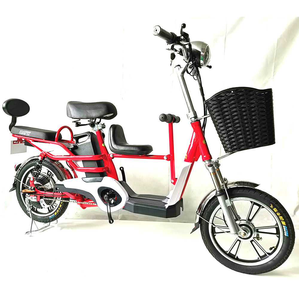 Parent-child electric bike in stock best selling 16inch three seats ebike for good quality fat bike