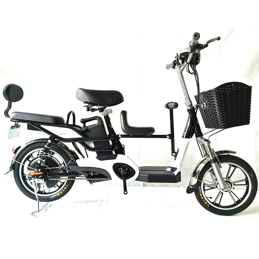 Parent-child electric bike in stock best selling 16inch three seats ebike for good quality fat bike