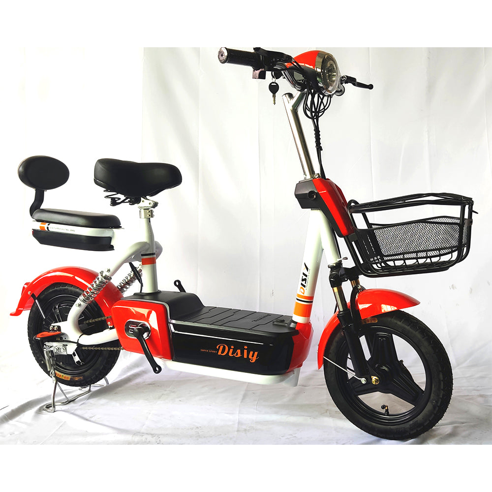 DISIYUAN 350w 2 wheel electric bike scooter/electric moped with pedals motorcycle electric scooter