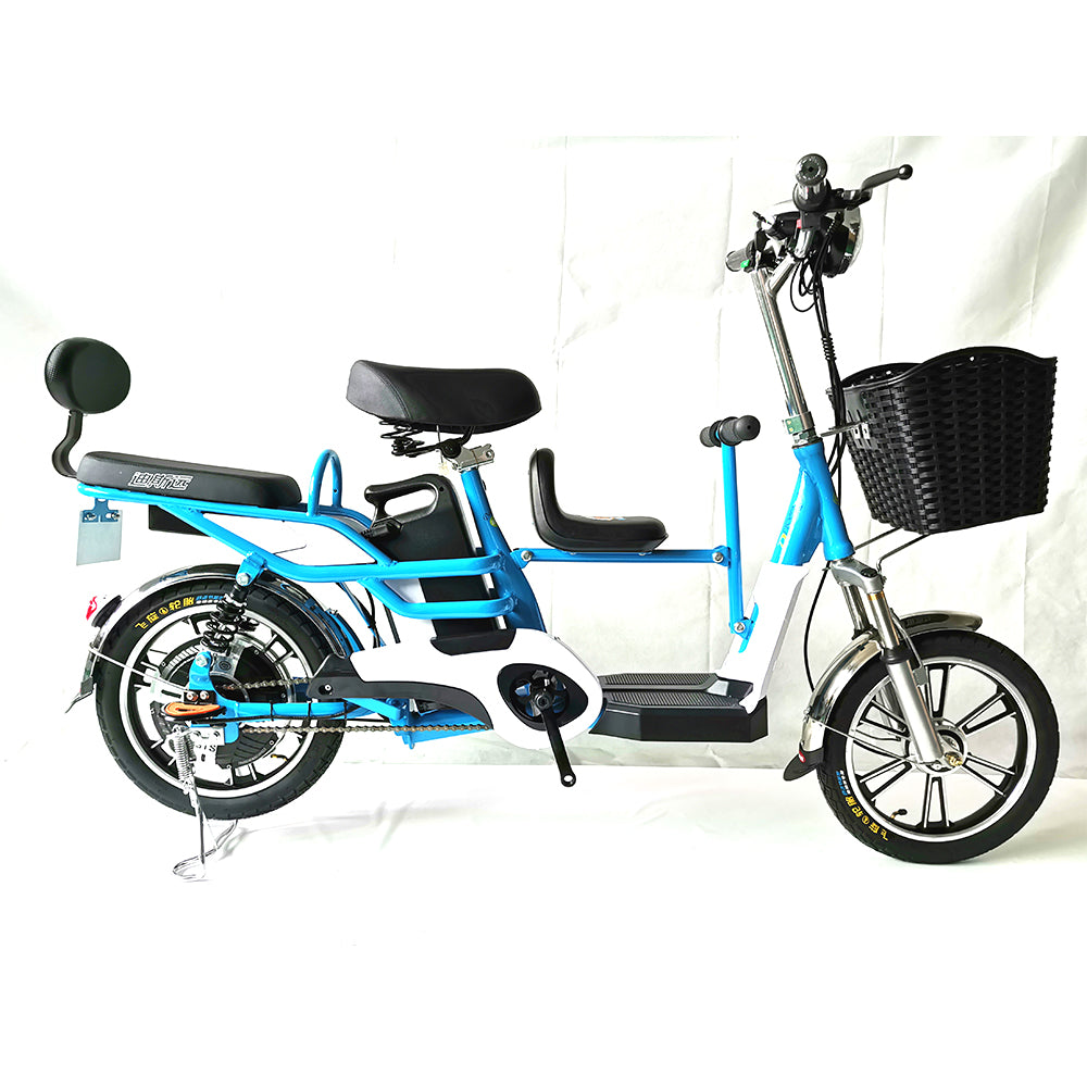 Parent-child electric bike in stock best selling 16inch three seats ebike for good quality fat bike