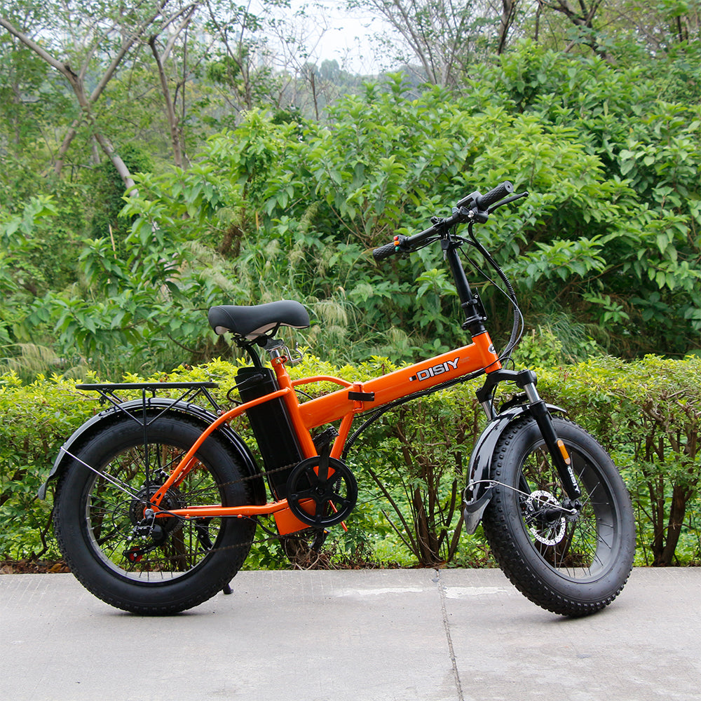 DISIYUAN electric bike pneus velo 20 inch folding electric bike 48v 500W 750W fat tire mountain electric bicycle