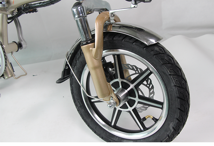 DISIYUAN  Folding Ebike 14 inch Wheel Size Electric City Bike