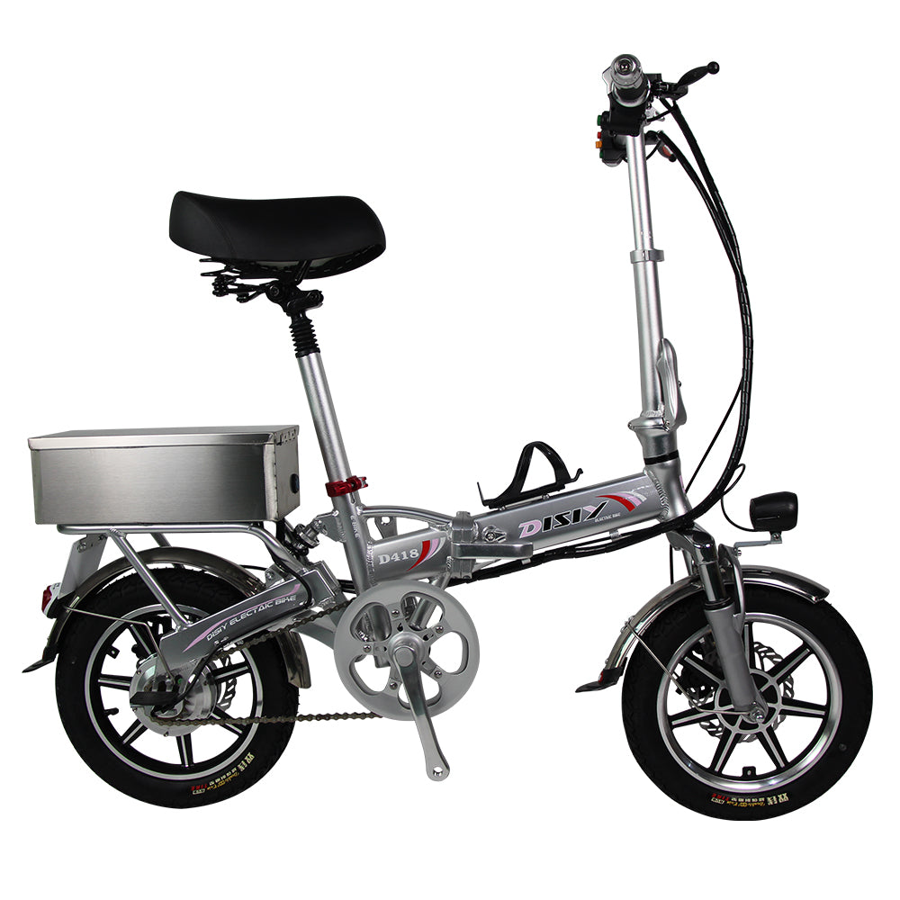 DISIYUAN  Folding Ebike 14 inch Wheel Size Electric City Bike