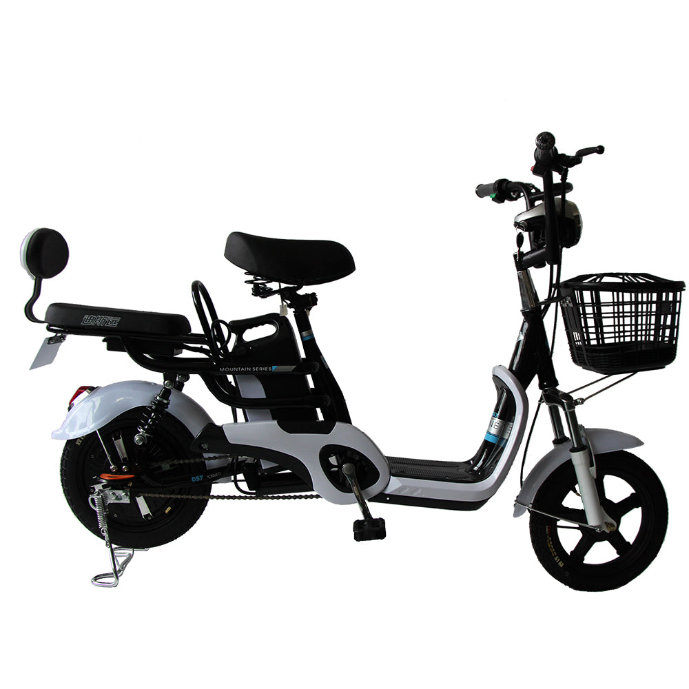 DISIYUAN 14inch High Speed Electric Scooter 48V 10AH 350w 500w Electric Motorcycle bike With pedals