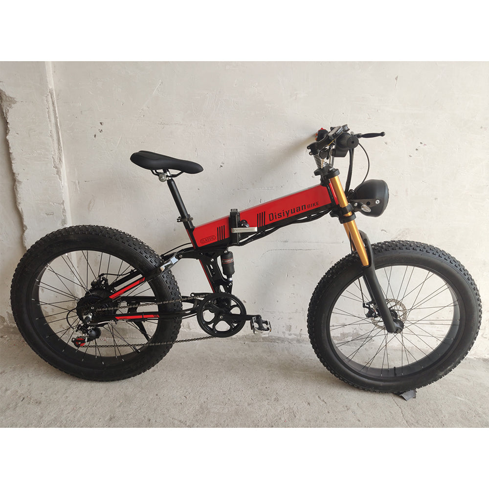 DISIYUAN OEM/STOCK 26 inch 48V10a lithium  500w 750w Pedal Assisted Folding ebike Electric Bike