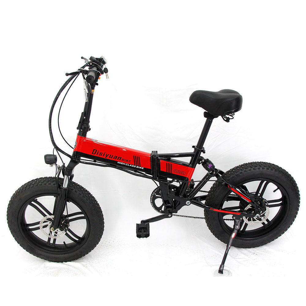 DISIYUAN 20x4.0" Fat Tire Foldable Ebike 350W 500W 1000W Folding Electric Bike