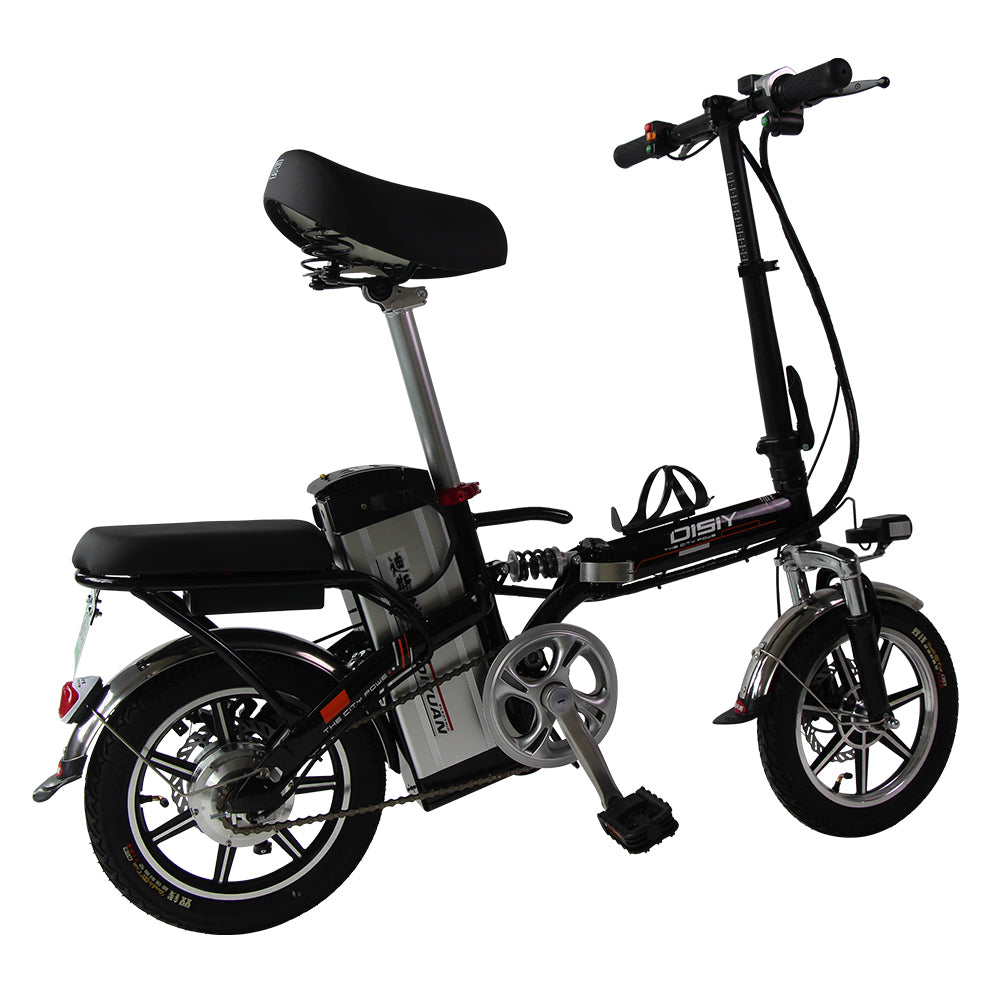 DISIYUAN Mini Size Folding Electric Bicycle 350W 48V 14 Inch Electric City Bike Foldable Electric Bike