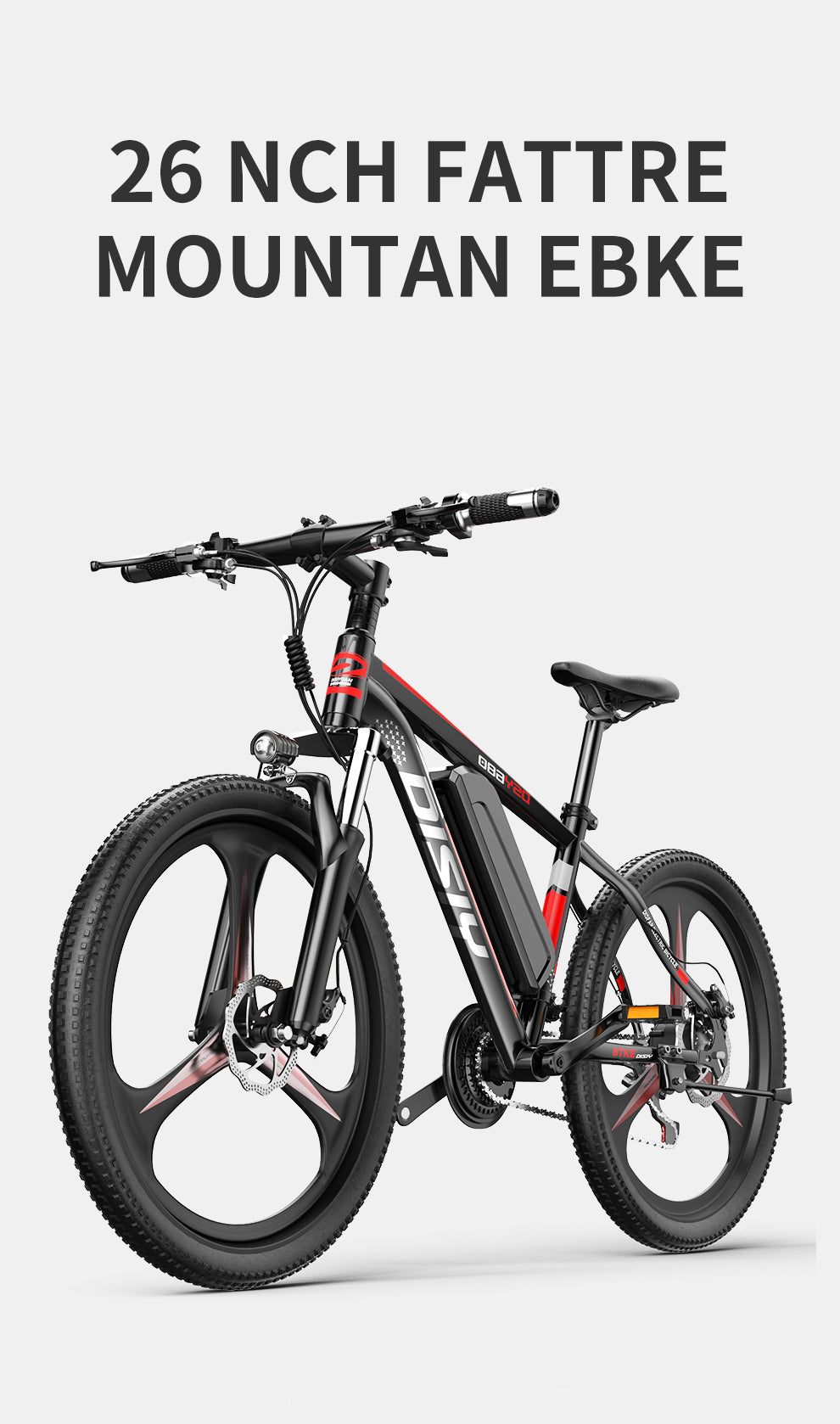 DISIYUAN e mountainbike large 350w 26  inch electric mountain ebike mtb