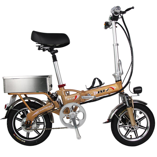 DISIYUAN  Folding Ebike 14 inch Wheel Size Electric City Bike