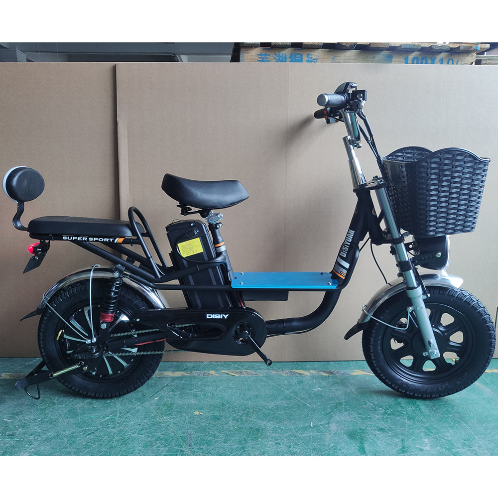 Wholesale 500W 60V 20ah E Bike Scooter 16 Inch Two Seat City Electric Bike Ebike Bicycles With Basket