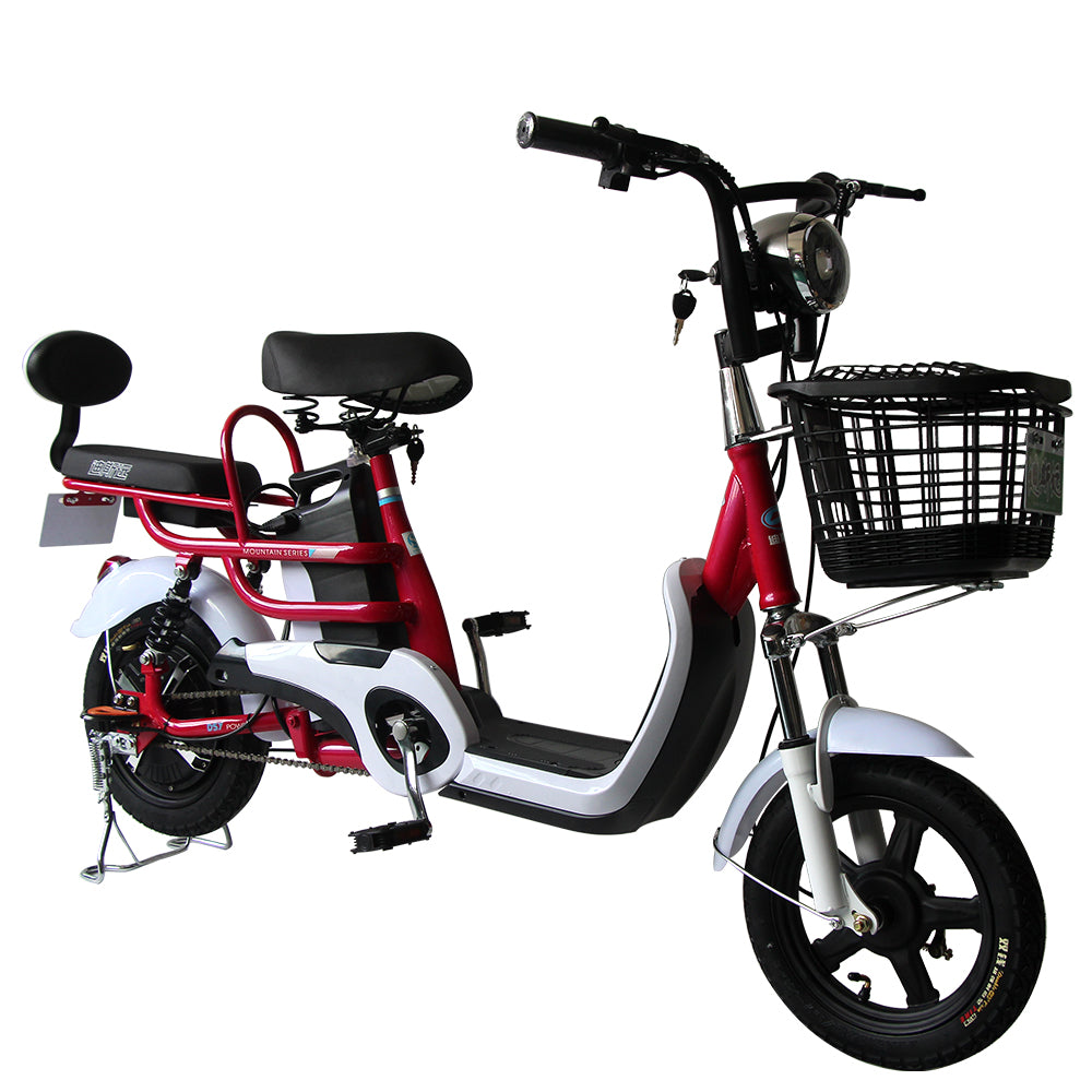 DISIYUAN 14inch High Speed Electric Scooter 48V 10AH 350w 500w Electric Motorcycle bike With pedals