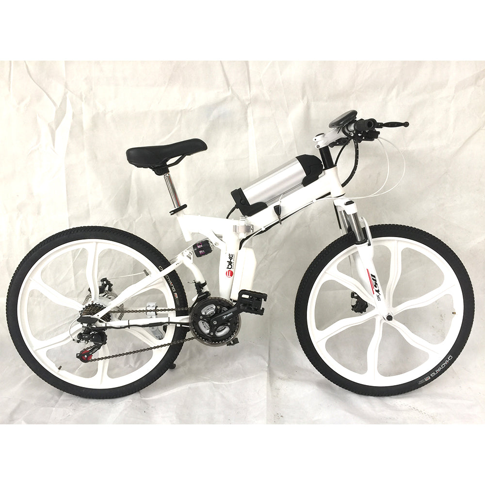 DISIYUAN 21 27 speed 26in folding adult electric assist mountain bike mtb full suspension mid drive 350w 500w