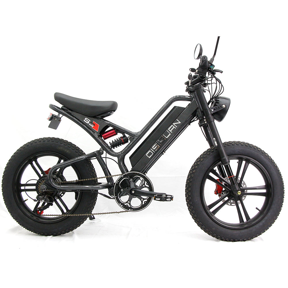 S9 PRO 20 inch Electric Bike 48V 30AH 500W Fat Tire Electric Bicycle  100KM Ebike Electric Mountain Bike Bicicleta Electric