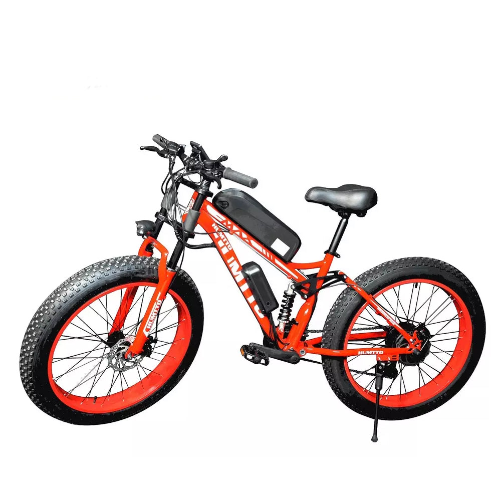 DISIYUAN 26 inch alloy long range powerful 350W 500w 1000W full suspension snow beach electric mountain bike fat tire ebike