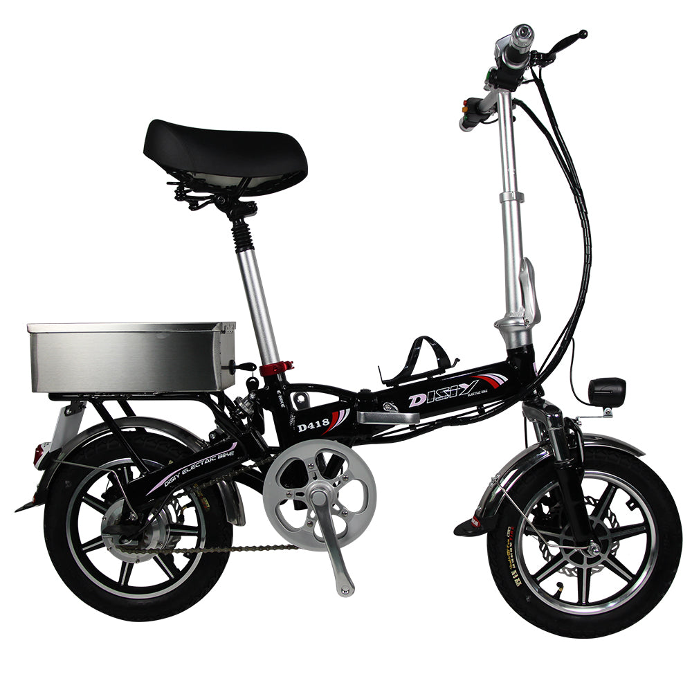 DISIYUAN  Folding Ebike 14 inch Wheel Size Electric City Bike