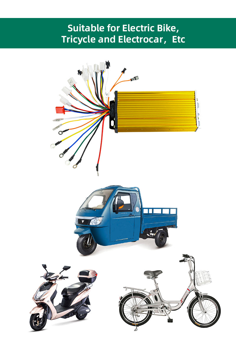 36V 48V 6 tubes 250W Controlador electric bicycle bike parts scooter switch speed brushless dc bldc motor controller 48V 250W