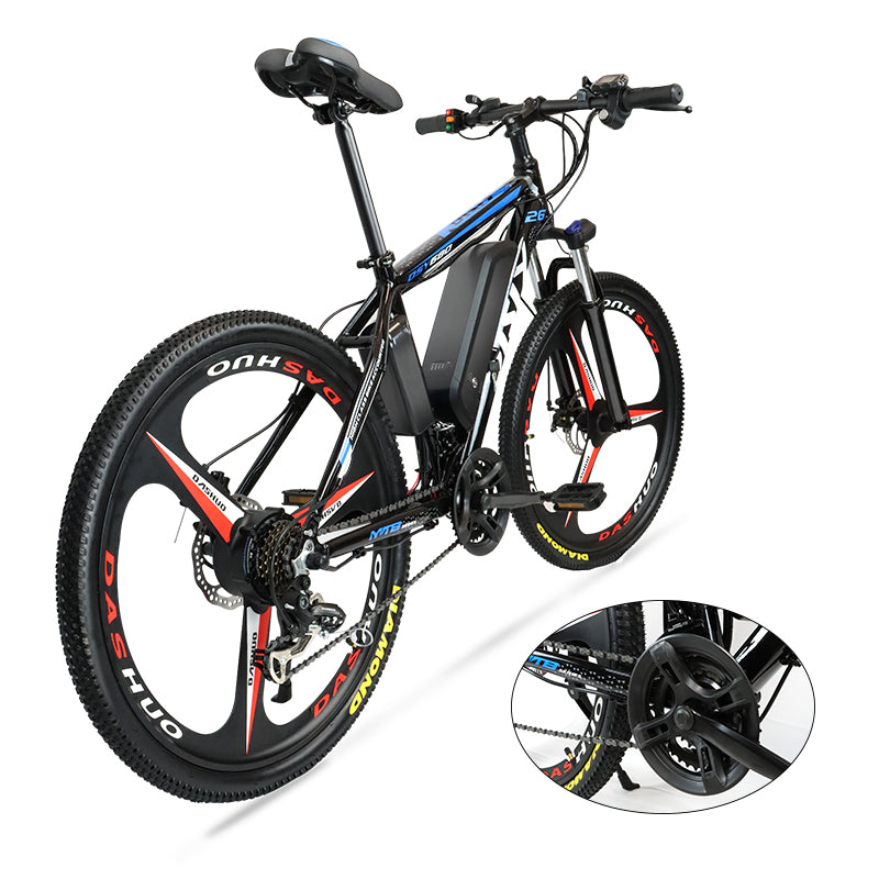 Manufacture hot sale big power mountain electric bike 48V 500w 350W 250W 26" full suspension electric mountain bicycle e bike