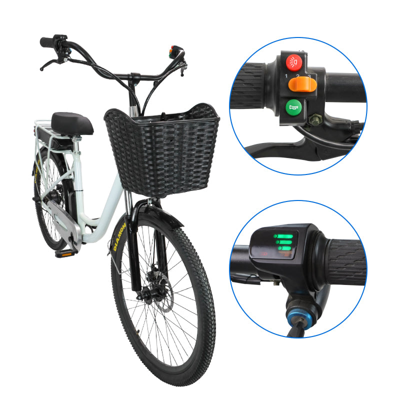 Drop ship China Factory cheap aluminum alloy 350W 500W 1000W 36V 48V 10ah 15ah 26inch 2 seat e-bike electric city bike adult