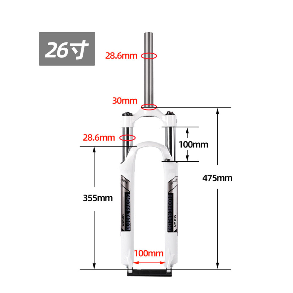 Wholesale Aluminum alloy mountain bicycle front fork suspension forks ebike front fork