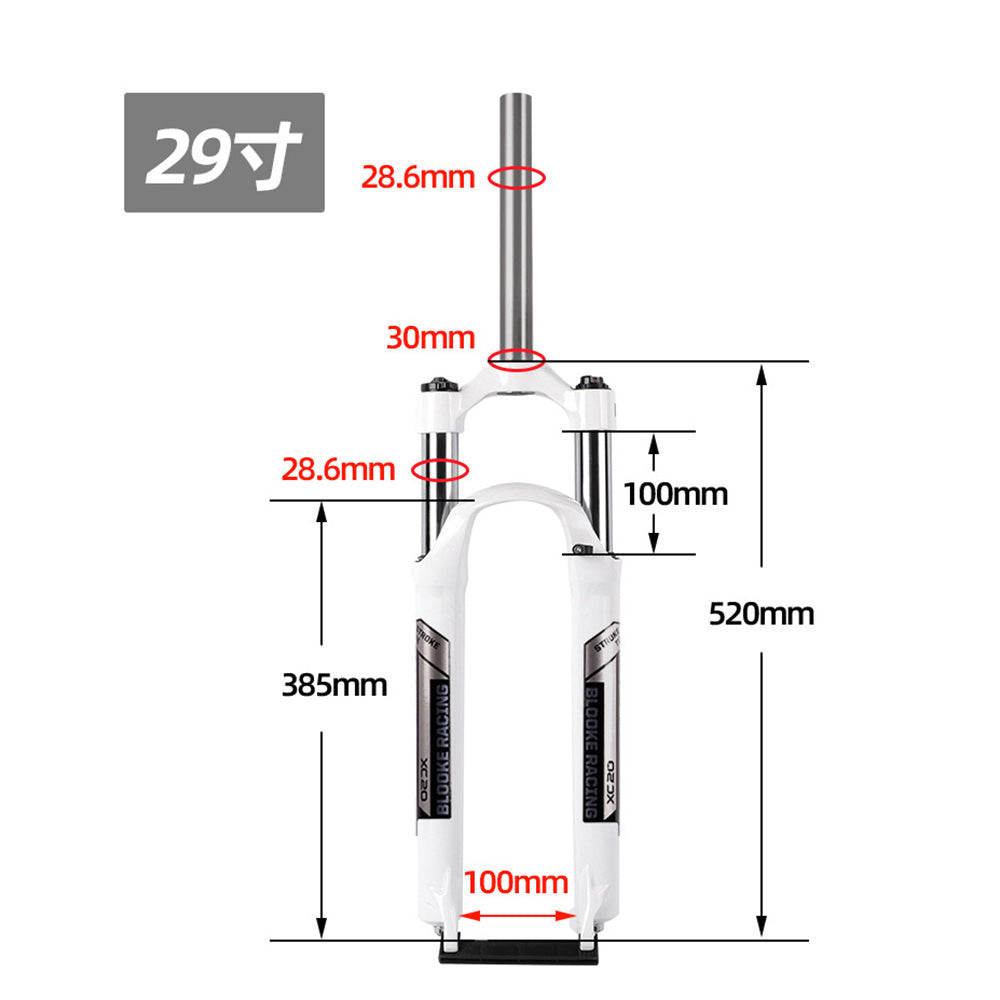 Wholesale Aluminum alloy mountain bicycle front fork suspension forks ebike front fork