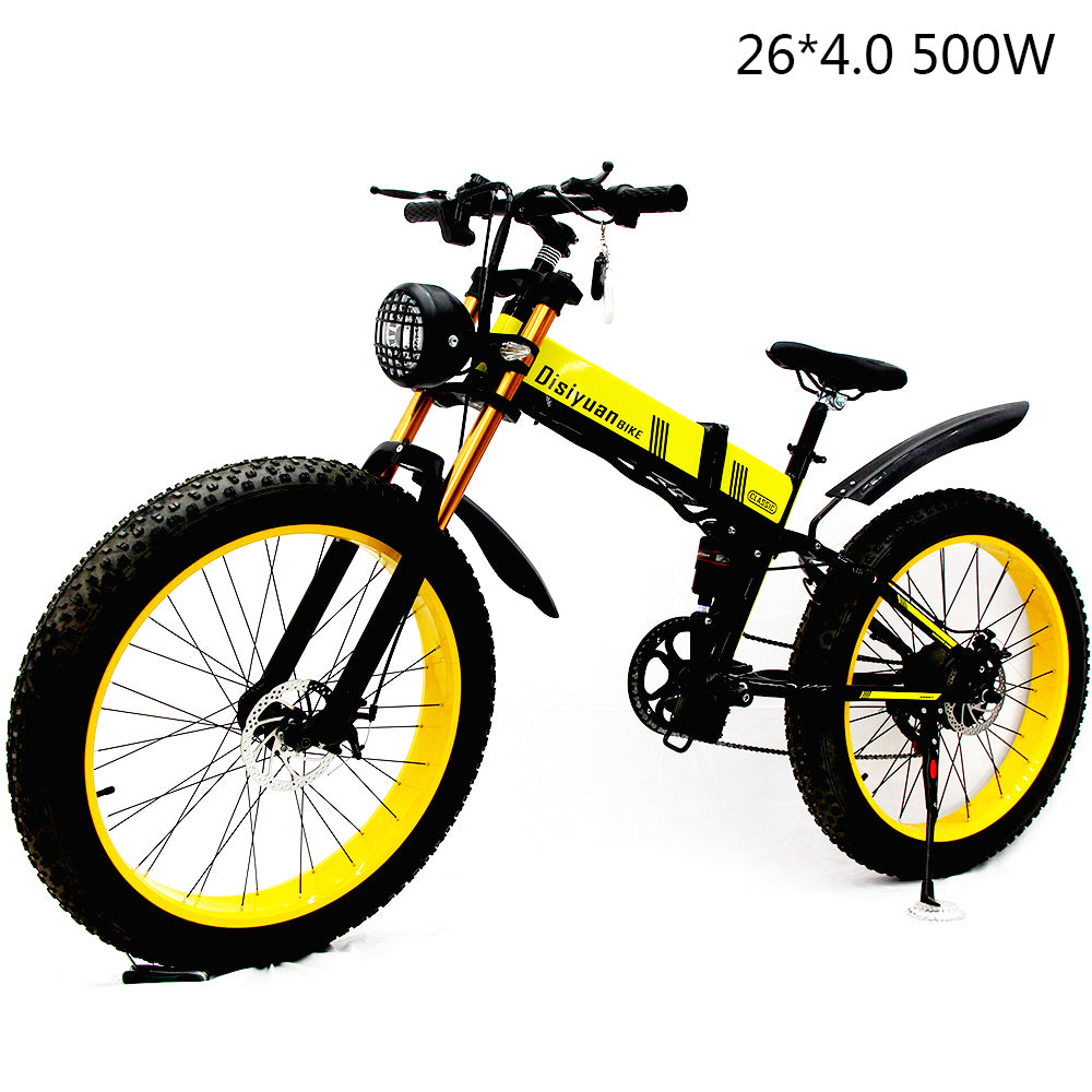 DISIYUAN OEM/STOCK 26 inch 48V10a lithium  500w 750w Pedal Assisted Folding ebike Electric Bike