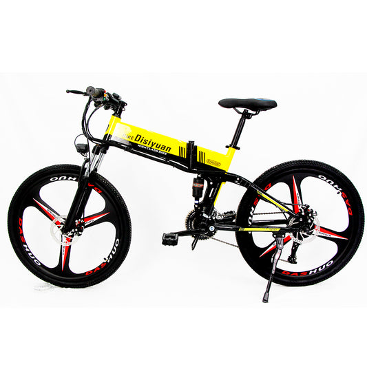 36V Battery Electric Mountain Bike Full Suspension Folding Electric Bike 48V 350W 500W 750W 1000W 26 Inch Bicycle